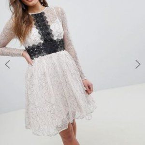 ASOS Lace Mini Dress - Long Sleeve